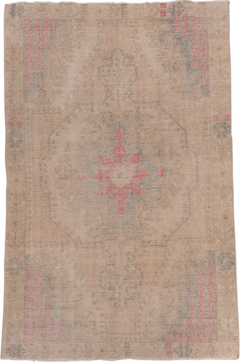 Vintage Oushak Area Rug (4' x 6')